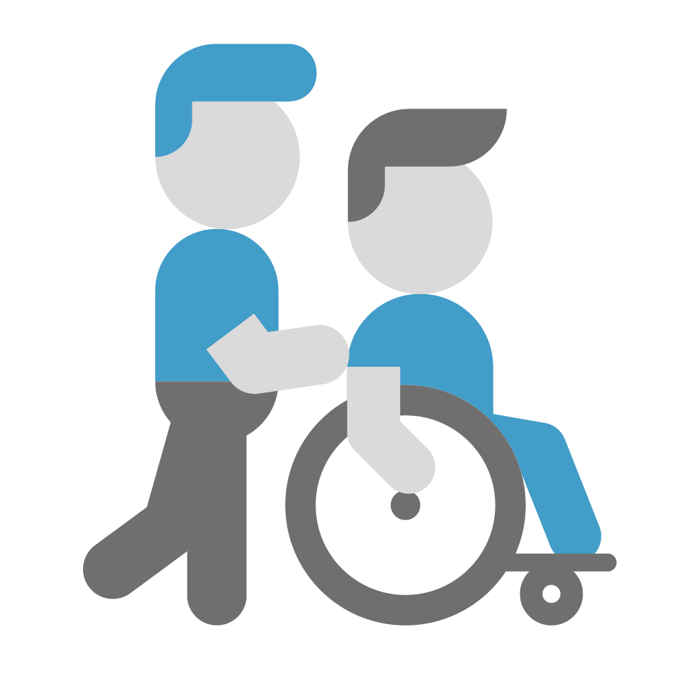 Icon Rollstuhl Mensch