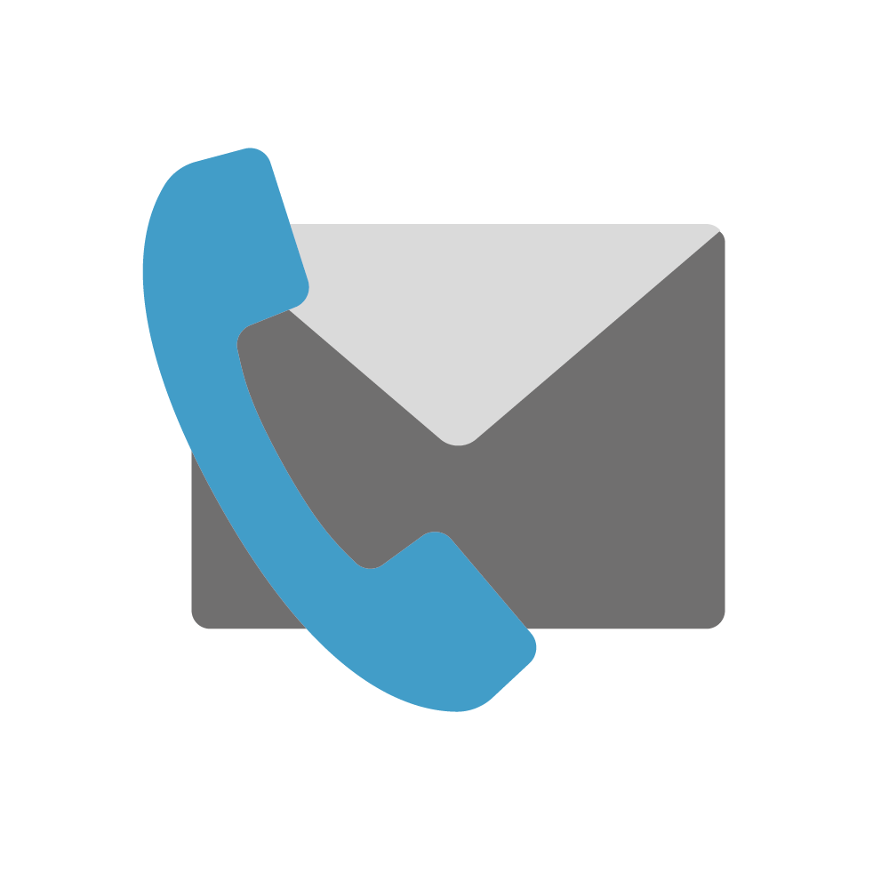 Icon Telefon und Mail