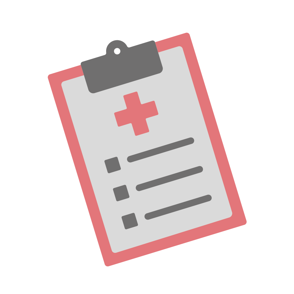 Icon Klemmbrett Gesundheit