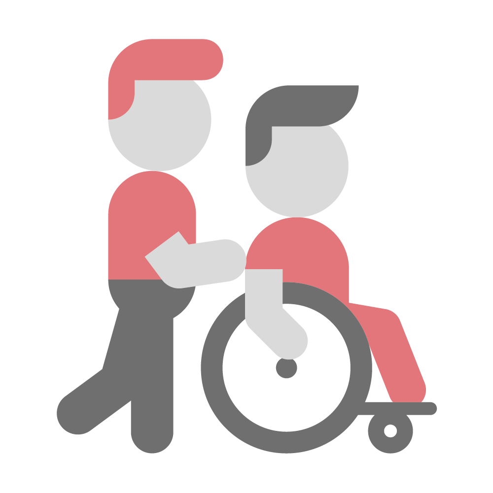 Icon Rollstuhl Menschen