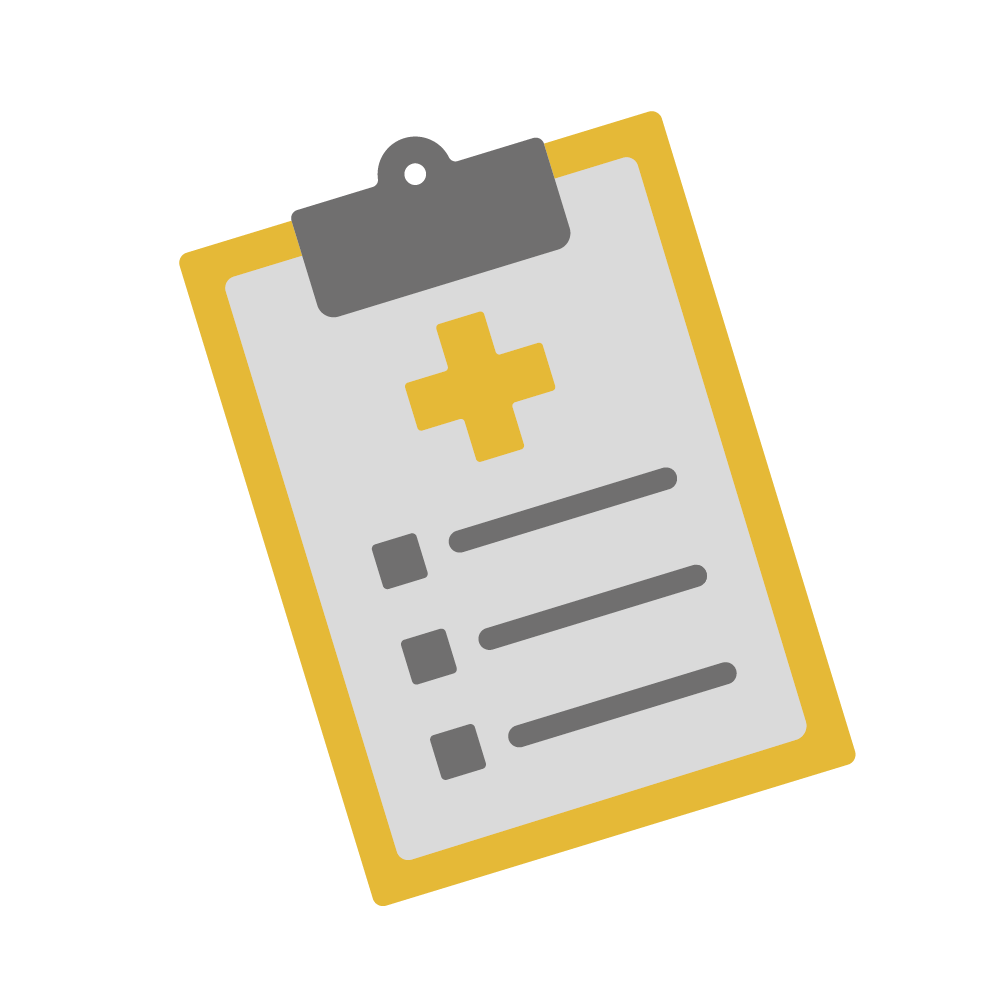 Icon Klemmbrett Gesundheit