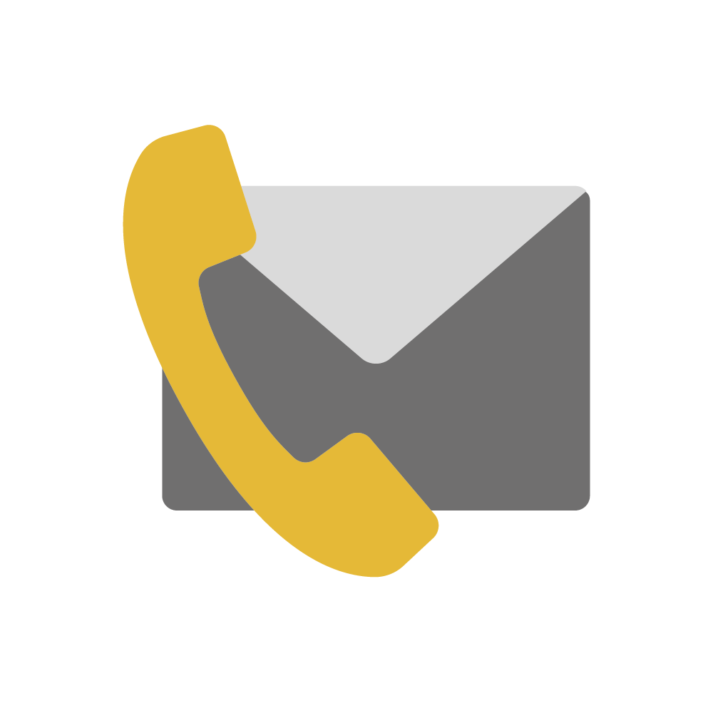 Icon Telefon und Mail