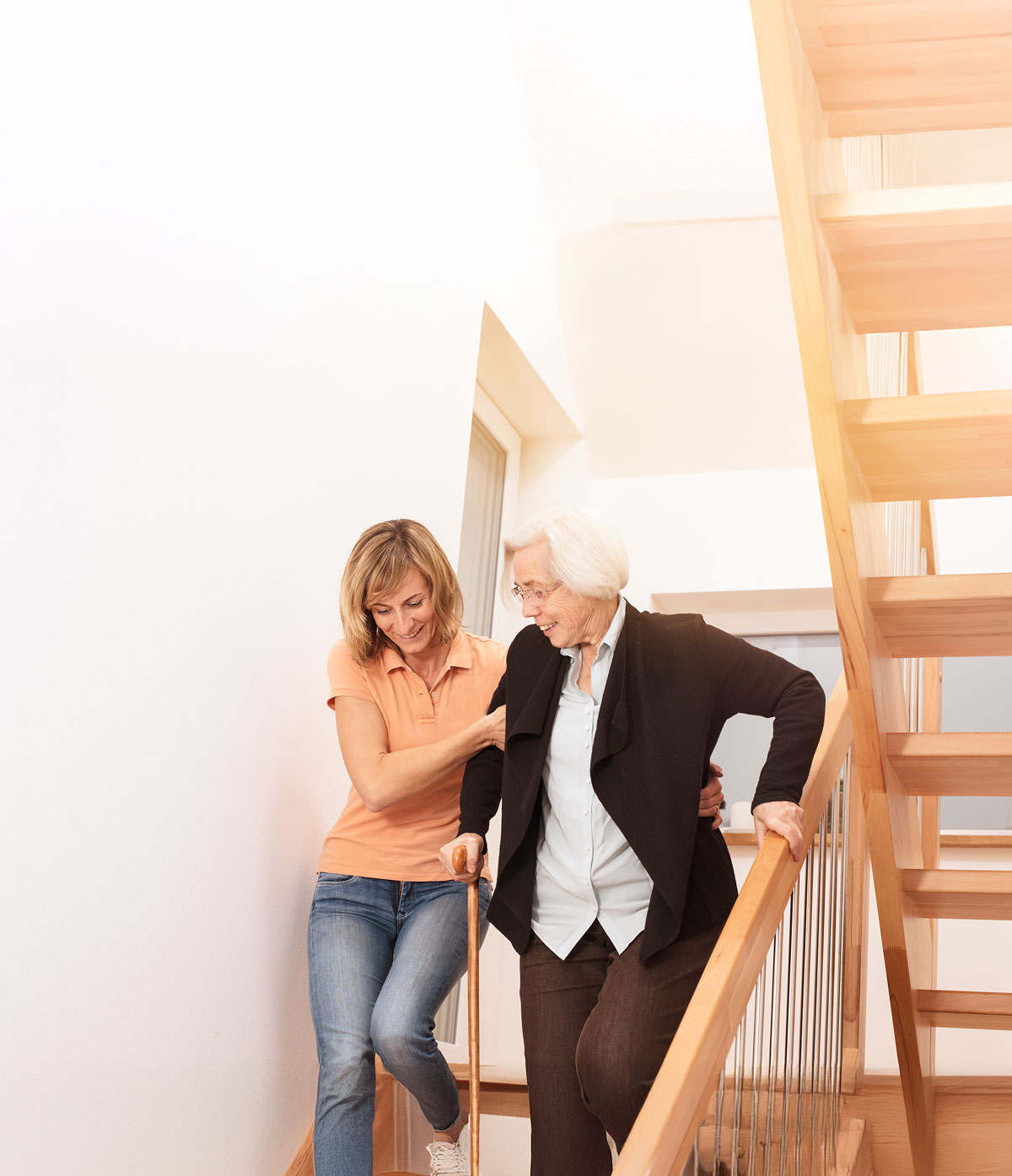 Toll Betreuung und Pflege – Treppensteigen