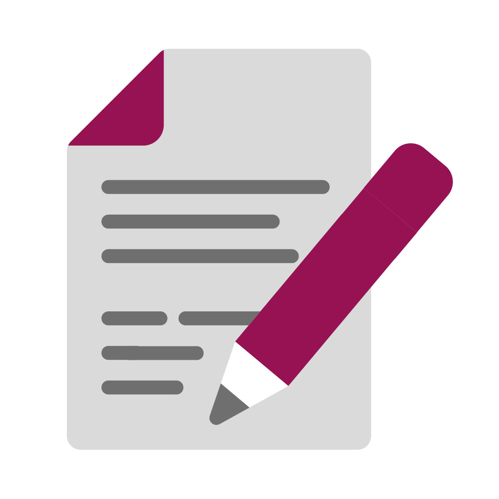 Icon Dokument und Stift